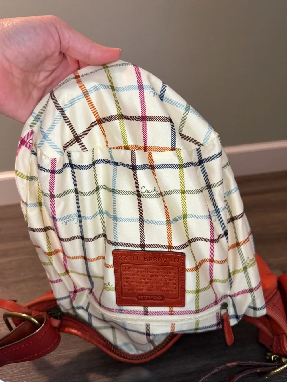 Coach Bleecker Duffle with Tattersall Interior - Picture 13 of 15